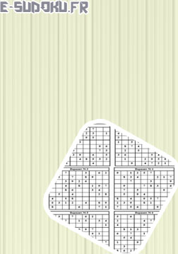 Sudoku gratuit à imprimer pdf